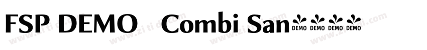 FSP DEMO   Combi San字体转换